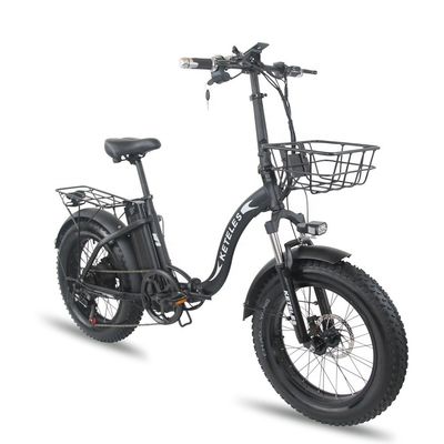 Bicicleta eléctrica plegable de neumáticos gordos de 1000W 20x4.0 con batería de litio de 18Ah de 48V