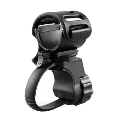 Clampada de clip de luz delantera giratorio de 360 grados para bicicleta Construcción ABS de caucho negro
