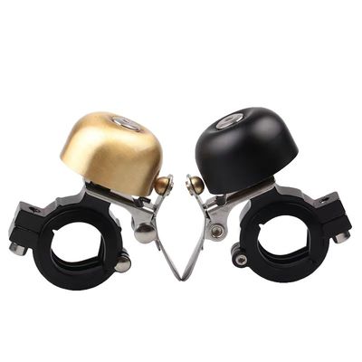 Cuerno de aluminio para bicicletas clásicas retro Ciclismo Accesorios de manillar de bicicleta de oro negro