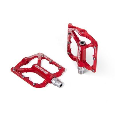 2021 ENLEE Pedales ultraligeros de aleación de aluminio rojo/negro para bicicleta de carretera de bicicleta de montaña