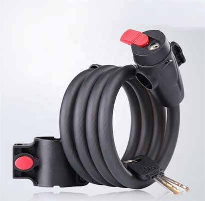 2022 Cerradura de cable de acero contra robo de bicicletas Cerradura de seguridad portátil para bicicletas de montaña MTB