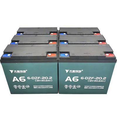 12V20.2Ah 6-DZF-20.2 Batería de ácido de plomo sellada de GEL con carga seca para patineta eléctrica