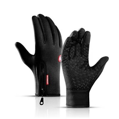 Unisex pantalla táctil Guantes de invierno para ciclismo Guantes cálidos para todo el dedo Guantes para bicicleta Esquí