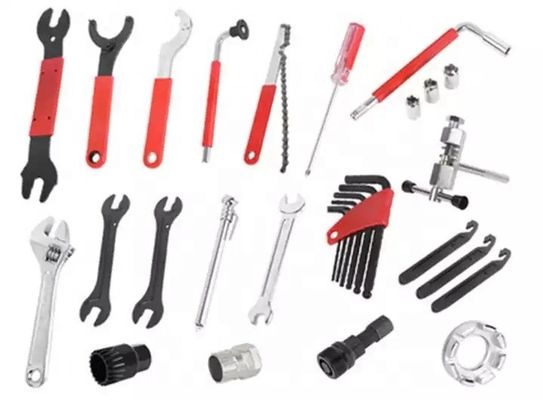 Kit de herramientas de reparación de bicicletas portátiles 44pcs para bicicletas de montaña y de carretera Tamaño de embalaje 34*32.5*28cm
