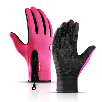 Unisex pantalla táctil Guantes de invierno para ciclismo Guantes cálidos para todo el dedo Guantes para bicicleta Esquí