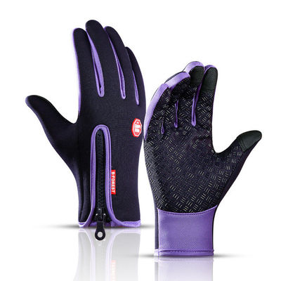 Unisex pantalla táctil Guantes de invierno para ciclismo Guantes cálidos para todo el dedo Guantes para bicicleta Esquí