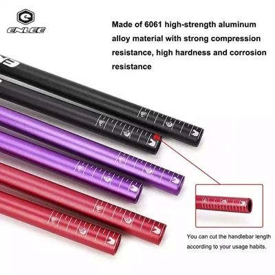 330g/353g Manejo de bicicleta de aleación de aluminio 31.8*720/780mm para entusiastas de la bicicleta de montaña