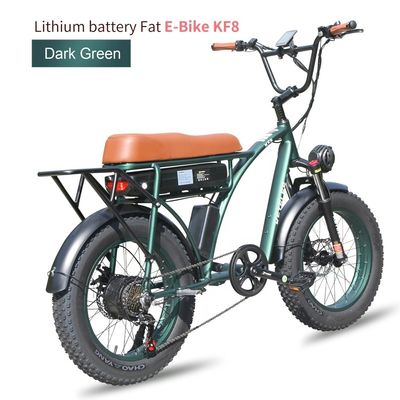 Bicicleta eléctrica de 20 pulgadas de neumáticos gordos con capacidad de batería de 23AH y engranajes de 7 velocidades en stock de la UE