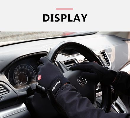 Guantes de ciclismo negros para hombres y mujeres con pantalla táctil con dedos completos Guantes de deportes al aire libre