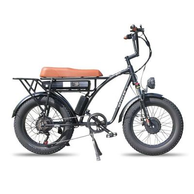 Capacidad de la batería de 23AH 1000W 2000W Motor de 20 pulgadas Fat Bike Bicicleta eléctrica soporte personalizado