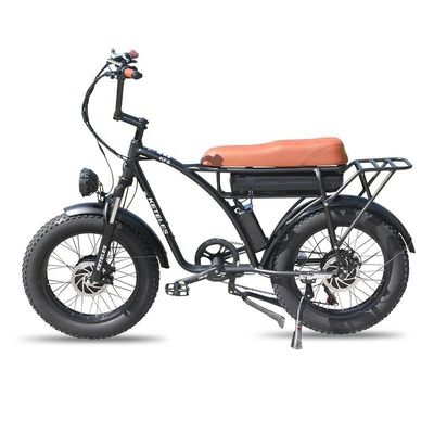 Capacidad de la batería de 23AH 1000W 2000W Motor de 20 pulgadas Fat Bike Bicicleta eléctrica soporte personalizado