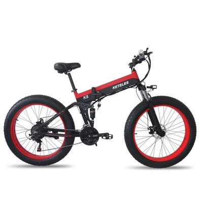 Batería de 15AH 26x4.0 pulgadas Bicicleta eléctrica con motor de 1000W de alta potencia y engranaje de 7 velocidades