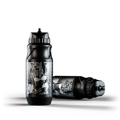 Grado alimenticio botella de bicicletas de silicona multicolor 215*80*80 mm Capacidad 650ml ejercicio al aire libre