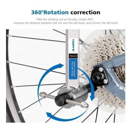 Corrector de suspensión de bicicletas corrector de cambios traseros con herramienta de reparación de bicicletas de diseño
