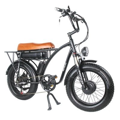 Bicicleta eléctrica de doble motor de 2000W con posición del motor del eje trasero y tiempo de carga de 3 horas