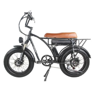 Bicicleta eléctrica de doble motor de 2000W con posición del motor del eje trasero y tiempo de carga de 3 horas
