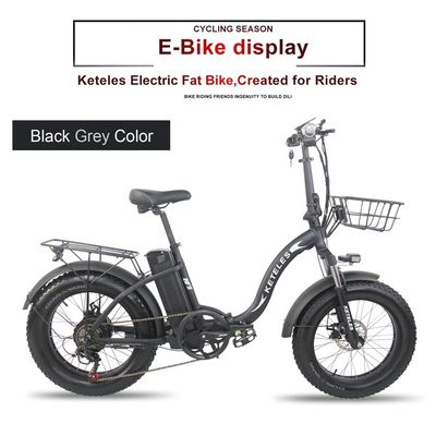 EU Stock Motor de 250W con batería de litio de 15AH E-Bike plegable con y neumático de grasa de 20x4.0 pulgadas