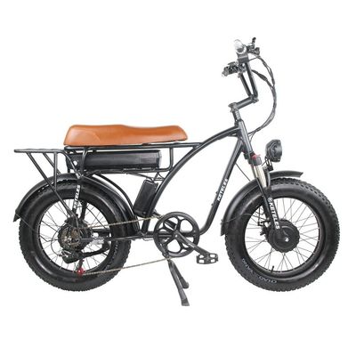 Bicicleta eléctrica de doble motor de 2000W con posición del motor del eje trasero y tiempo de carga de 3 horas