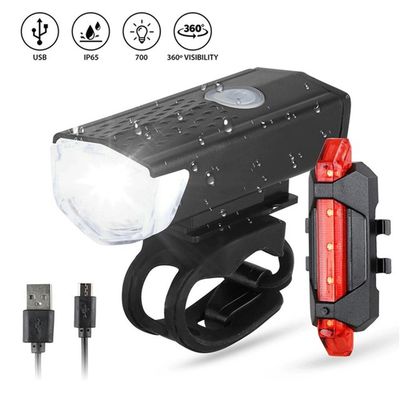 3 modos de luz LED para bicicletas para 1,5-4 horas resistencia y batería recargable USB