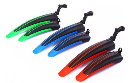 53.2 cm Protectores de tierra para bicicletas de montaña azules de liberación rápida Protectores de tierra para bicicletas delanteras y traseras