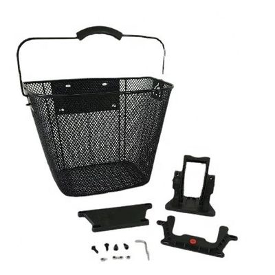 Cestión de almacenamiento conveniente para MTB Bicicleta universal Cestión de hierro delantera de la bicicleta 0,95 kg