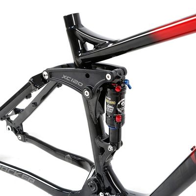 AL7005 Cuadro de bicicleta de montaña de doble suspensión 120 mm Viaje para bicicletas de descenso de 17 19 pulgadas