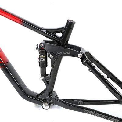 AL7005 Cuadro de bicicleta de montaña de doble suspensión 120 mm Viaje para bicicletas de descenso de 17 19 pulgadas