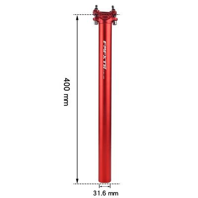 27.2/30.9/31.6*400mm Tubos rectos de doble clavo de aluminio para asiento de bicicleta de montaña
