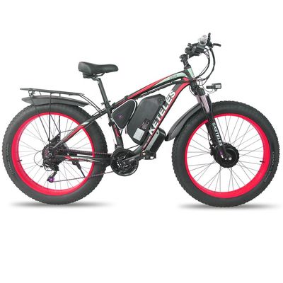 KETELES K800 Electric Fat Bike 1000W 17.5AH Batería de 26x4.0 pulgadas con doble motor y dos ruedas motrices