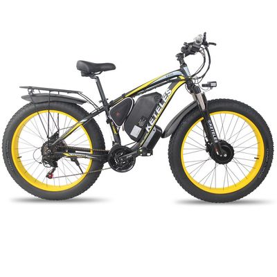 KETELES K800 Electric Fat Bike 1000W 17.5AH Batería de 26x4.0 pulgadas con doble motor y dos ruedas motrices