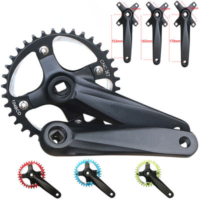 Crankset de bicicleta 104BCD 152mm Crankset no integrado/disco 32/34/36/38t en negro/azul/verde/rojo