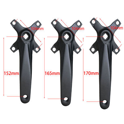 Crankset de bicicleta 104BCD 152mm Crankset no integrado/disco 32/34/36/38t en negro/azul/verde/rojo