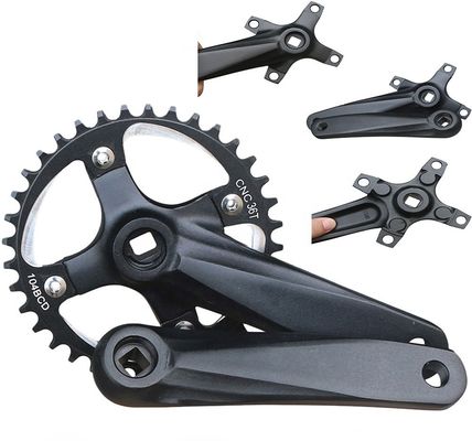 Crankset de bicicleta 104BCD 152mm Crankset no integrado/disco 32/34/36/38t en negro/azul/verde/rojo