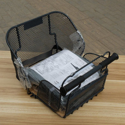 Aplicable para todas las estaciones de año Asiento de bicicleta para niños trasero de estilo simple con mango y cinturón