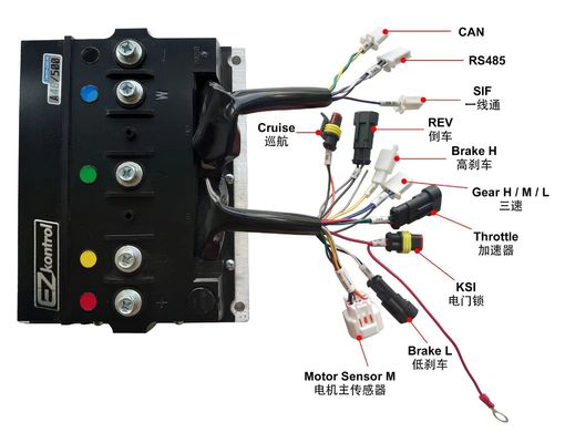 Controlador de corriente continua sin escobillas de velocidad 48V con Bluetooth para bicicletas híbridas eléctricas de 3KW-20KW