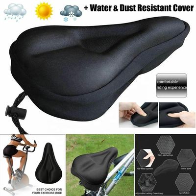 Asiento de silla de bicicleta de silicona transpirable con almohadilla de gel suave para bicicleta de montaña