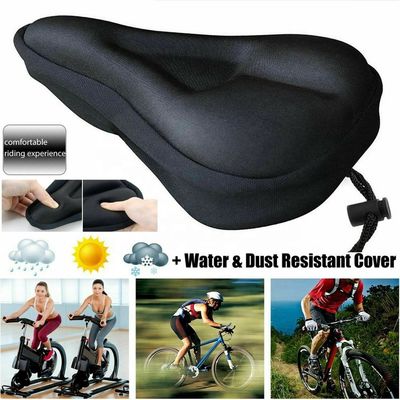 Asiento de silla de bicicleta de silicona transpirable con almohadilla de gel suave para bicicleta de montaña