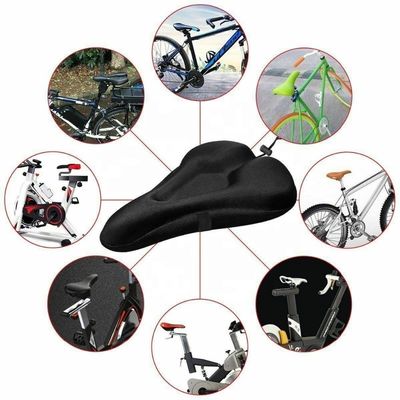 Asiento de silla de bicicleta de silicona transpirable con almohadilla de gel suave para bicicleta de montaña