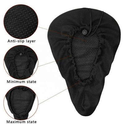 Asiento de silla de bicicleta de silicona transpirable con almohadilla de gel suave para bicicleta de montaña