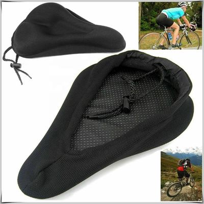 Asiento de silla de bicicleta de silicona transpirable con almohadilla de gel suave para bicicleta de montaña