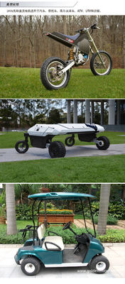 Cropper eléctrico Refrigeración de aire líquido 3KW Golf eléctrico Coche de moto Scooter Kit Triciclo estilo 48V 72V