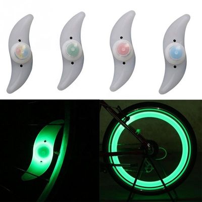 1 x Batería de botón JWA Silicone Bike Light Frame para ciclismo colorido y divertido