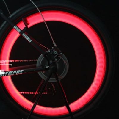 1 x Batería de botón JWA Silicone Bike Light Frame para ciclismo colorido y divertido