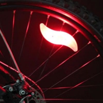 1 x Batería de botón JWA Silicone Bike Light Frame para ciclismo colorido y divertido