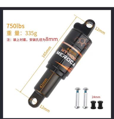 MEROCA MTB absorber de choques traseros 125/150/165/190mm 750/850/1000LBS Primavera de aceite para bicicletas de montaña