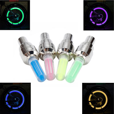 Luz intermitente LED de bicicleta de montaña para rayos de la rueda del motor válvula del neumático