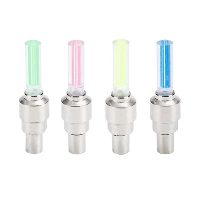Luz intermitente LED de bicicleta de montaña para rayos de la rueda del motor válvula del neumático