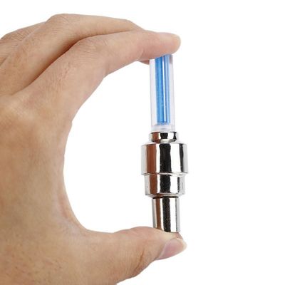 Luz intermitente LED de bicicleta de montaña para rayos de la rueda del motor válvula del neumático