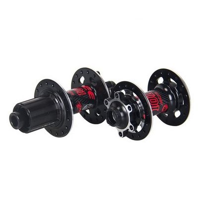 Freno de disco de seis clavos 32 agujeros a través del eje QR Bicicleta Hub Conjunto para liberación rápida y fácil
