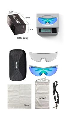 Imprimir el logotipo del cliente Unisexo Personalizable Riml Gafas de bicicleta Gafas de cambio de color
